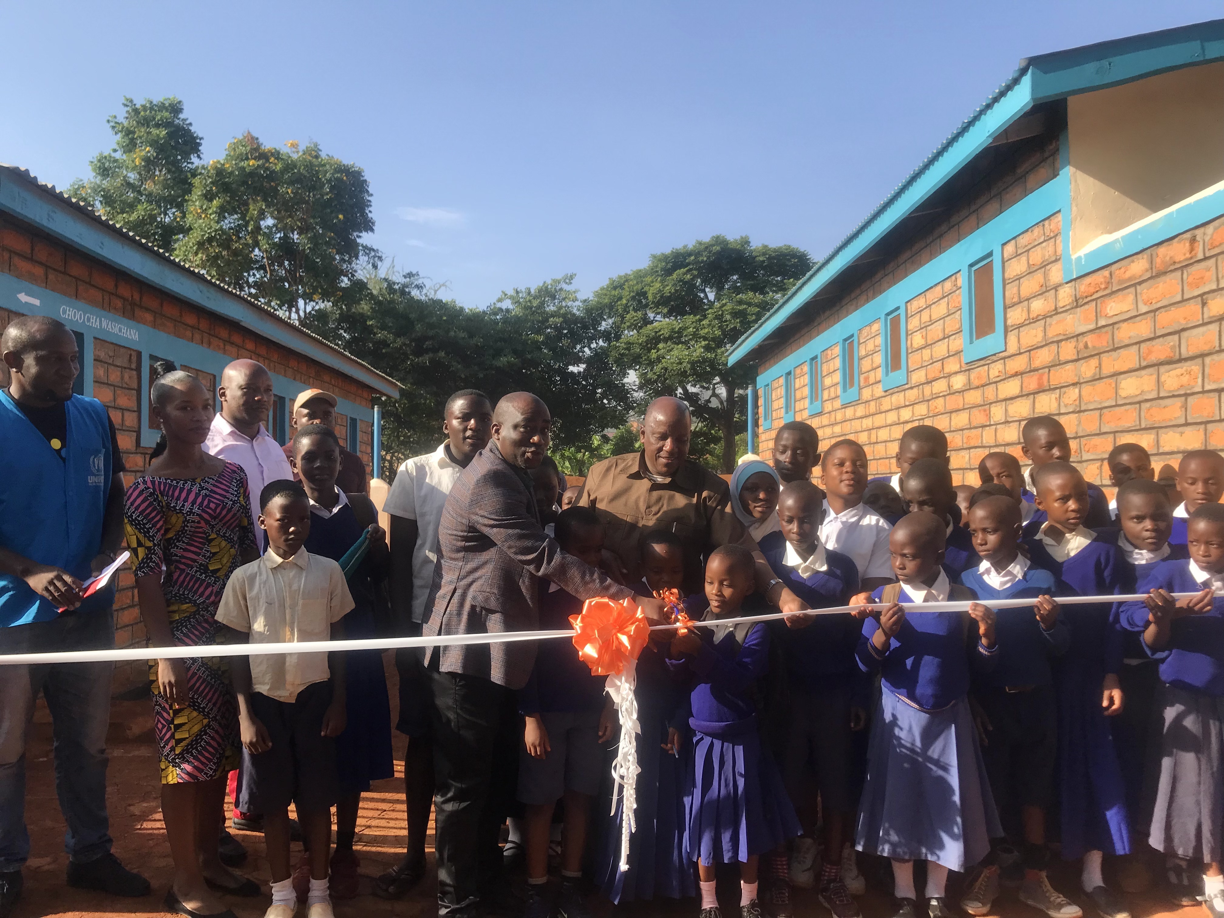 UNHCR constructs school sanitation facilities to support host community in Kibondo 