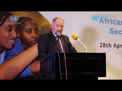 At the Launch of the African Girls Can Code Initiative (AGCCI), The UN Resident Coordinator in Tanzania, HE. Mr Zlatan Milisic,